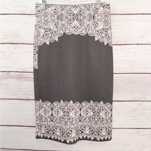 Women's Lace Look Pencil Skirt by ECI New York Size Medium Office Church Formal